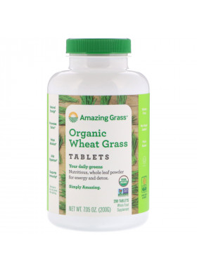 Amazing Grass, Organic Wheat Grass Tablets, 200 Tablets