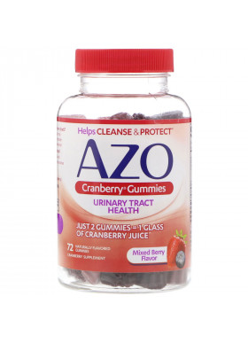 Azo, Cranberry Gummies, Mixed Berry Flavor, 72 Naturally Flavored Gummies