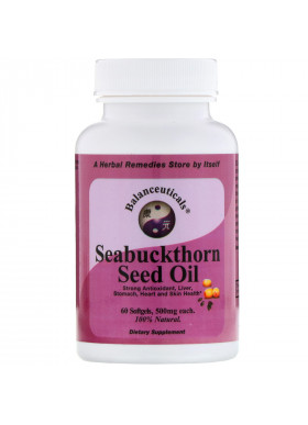 Balanceuticals, Seabuckthorn Seed Oil, 500 mg, 60 Softgels