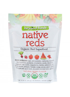 Beyond Fresh, Native Reds, Organic Red Superfood, Natural Berry Flavor, 10.58 oz (300 g)