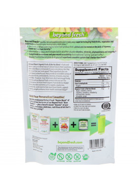 Beyond Fresh, Orchard Fresh, Organic Fruits & Berries Master Blend, Natural Flavor, 6.35 oz (180 g)