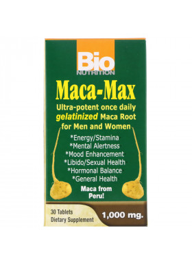 Bio Nutrition, Maca Max, 1,000 mg, 30 Tablets