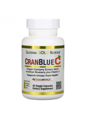 California Gold Nutrition, CranBlueC, Cranberry, Blueberry, Vitamin C, 60 Veggie Capsules