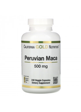 California Gold Nutrition, Peruvian Maca, 500 mg, 240 Veggie Caps