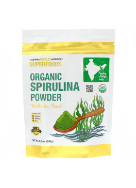 California Gold Nutrition, Superfoods, Organic Spirulina Powder, 8.5 oz (240 g)