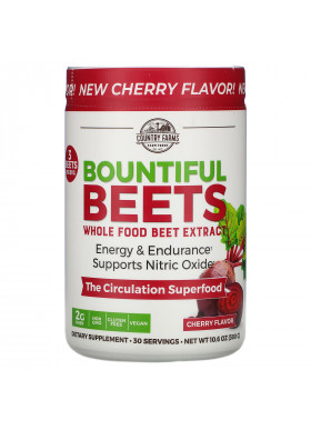 Country Farms, Bountiful Beets, Whole Food Beet Extract, Cherry Flavor, 10.6 oz (300 g)