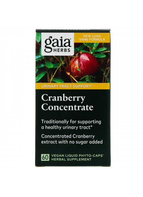 Gaia Herbs, Cranberry Concentrate, 60 Vegan Liquid Phyto-Caps