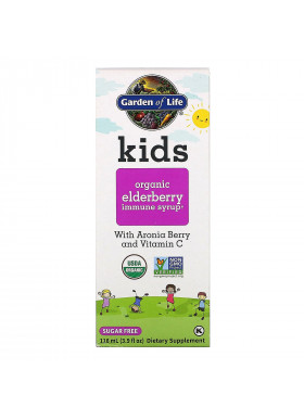 Garden of Life, Kids Organic Elderberry Immune Syrup , 3.9 fl oz (116 ml)