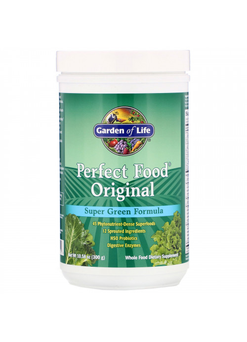 Garden of Life, Perfect Food Original, Super Green Formula, 10.58 oz (300 g)