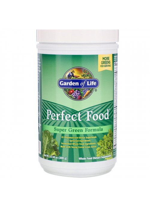 Garden of Life, Perfect Food Super Green Formula, 10.58 oz (300 g)