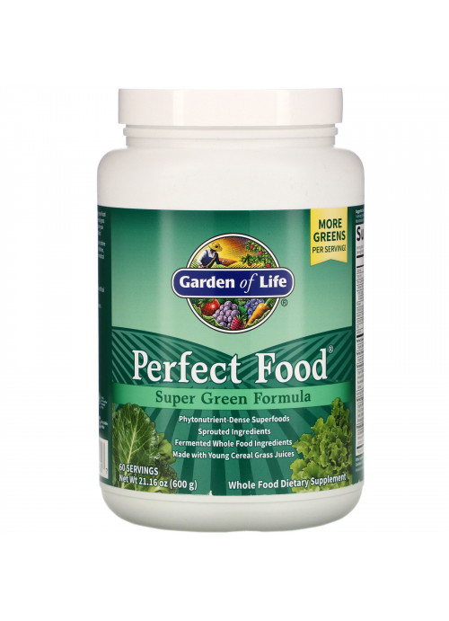 Garden of Life, Perfect Food, Super Green Formula, 21.16 oz (600 g)