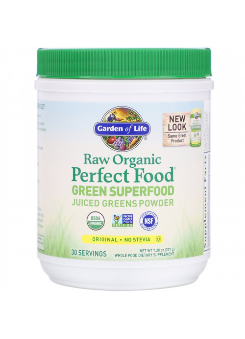 Garden of Life, RAW Organic, Perfect Food, Green Superfood, Original, 7.30 oz (207 g)