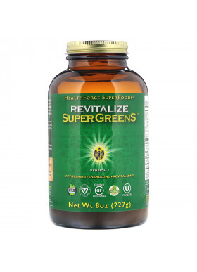 HealthForce Superfoods, Revitalize Super Greens, 8 oz (227 g)