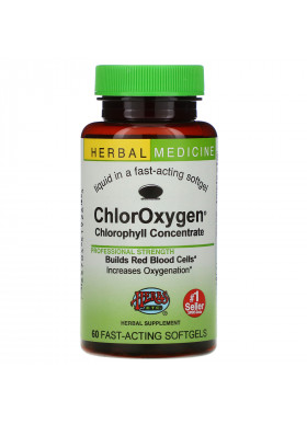 Herbs Etc., ChlorOxygen, Chlorophyll Concentrate, 60 Fast-Acting Softgels