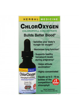 Herbs Etc., ChlorOxygen, Chlorophyll Concentrate, Alcohol Free, 1 fl oz (29.6 ml)