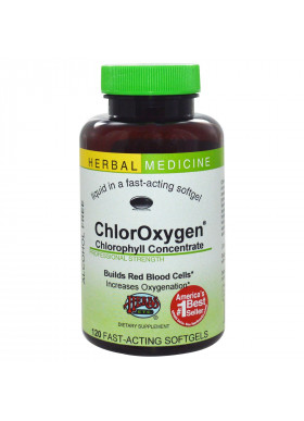 Herbs Etc., ChlorOxygen, Chlorophyll Concentrate, Alcohol Free, 120 Fast-Acting Softgels