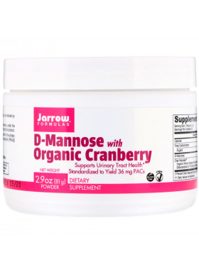 Jarrow Formulas, D-Mannose with Organic Cranberry, 2.9 oz (81 g)