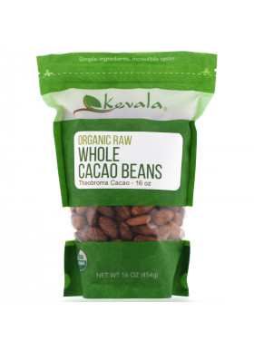 Kevala, Organic Raw Whole Cacao Beans, 16 oz (454 g)