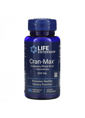 Life Extension, Cran-Max, Cranberry Whole Fruit Concentrate, 500 mg, 60 Vegetarian Capsules