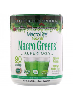 Macrolife Naturals, Macro Greens, Superfood, 30 oz (850 g)