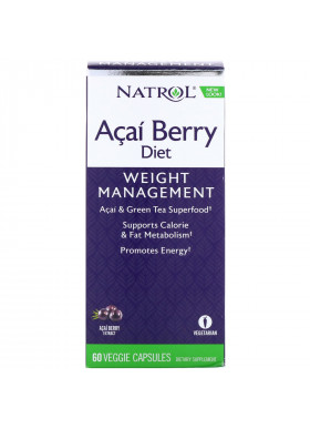 Natrol, Acai Berry Diet, Acai & Green Tea Superfoods, 60 Veggie Capsules