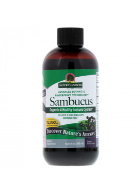 Nature's Answer, Sambucus, Black Elderberry, 12,000 mg, 8 fl oz (240 ml)