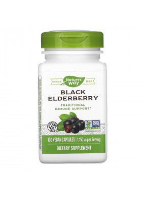 Nature's Way, Black Elderberry, 1,150 mg, 100 Vegan Capsules