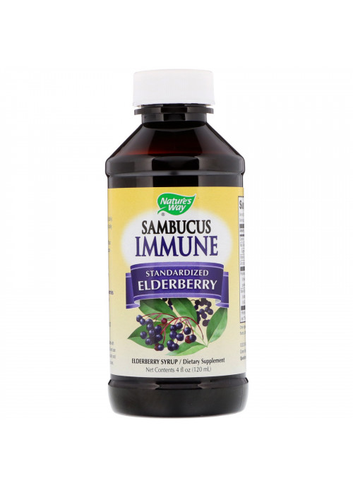 Nature's Way, Sambucus Immune, Elderberry, Standardized, 4 fl oz (120 ml)