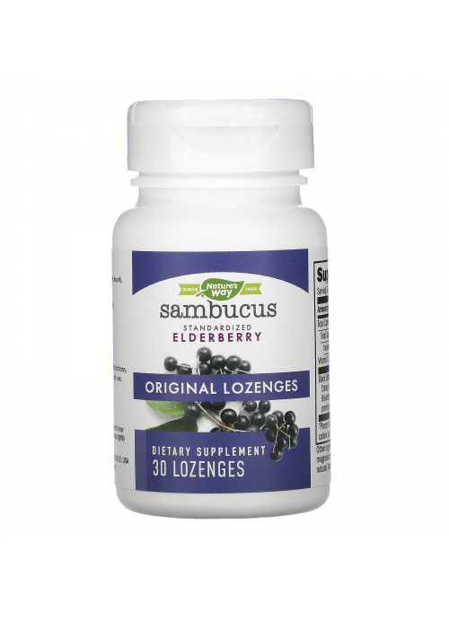 Nature's Way, Sambucus, Standardized Elderberry, Original Lozenges, 30 Lozenges