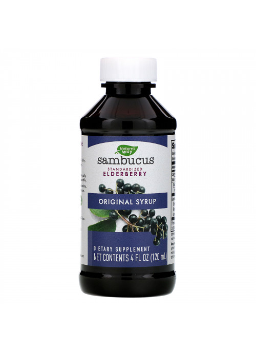 Nature's Way, Sambucus, Standardized Elderberry, Original Syrup, 4 fl oz (120 ml)