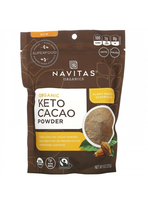 Navitas Organics, Organic Keto Cacao Powder, 8 oz (227 g)