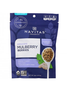 Navitas Organics, Organic Mulberry Berries, 8 oz (227 g)