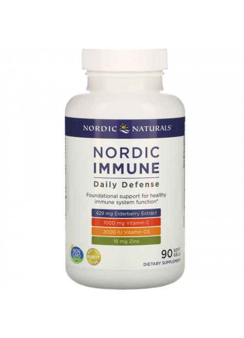 Nordic Naturals, Nordic Immune Daily Defense, 90 Soft Gels