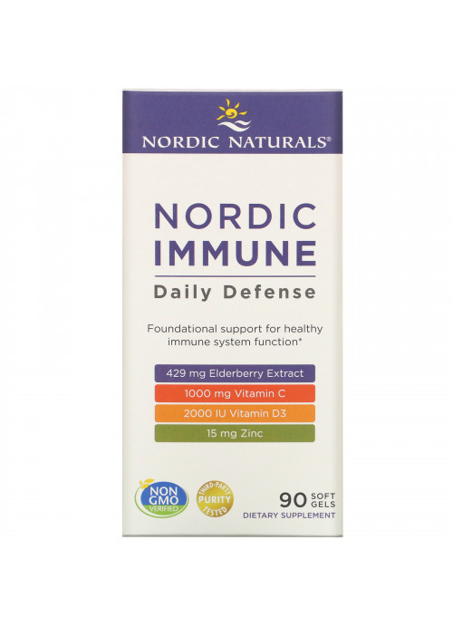 Nordic Naturals, Nordic Immune Daily Defense, 90 Soft Gels