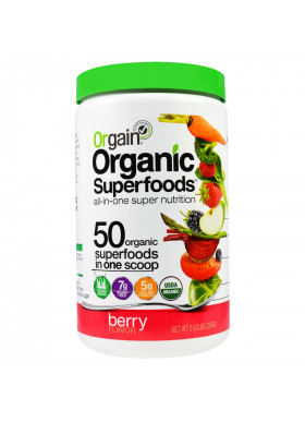 Orgain, Organic Superfoods, All-In-One Super Nutrition, Berry Flavor, 0.62 lbs (280 g)