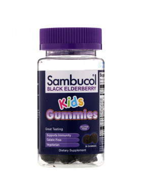 Sambucol, Black Elderberry, Kids Gummies, 30 Gummies