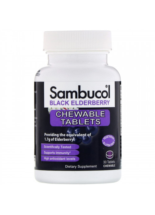 Sambucol, Black Elderberry, Original Formula, 30 Tablets Chewable