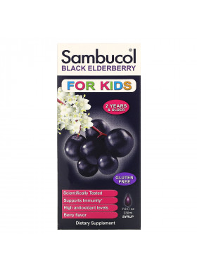 Sambucol, Black Elderberry Syrup, For Kids, Berry Flavor, 7.8 fl oz (230 ml)