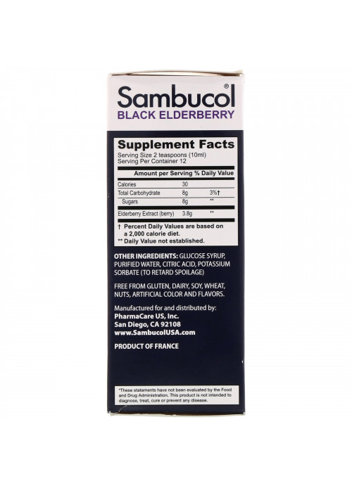 Sambucol, Black Elderberry Syrup, Original Formula, 4 fl oz (120 ml)