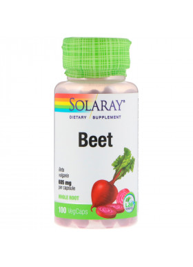 Solaray, Beet, 605 mg, 100 VegCaps