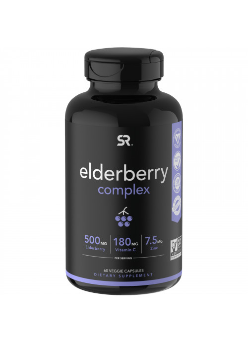 Sports Research, Elderberry Complex, 60 Veggie Capsules