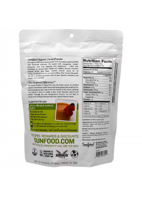 Sunfood, Organic Cacao Powder, 8 oz (227 g)