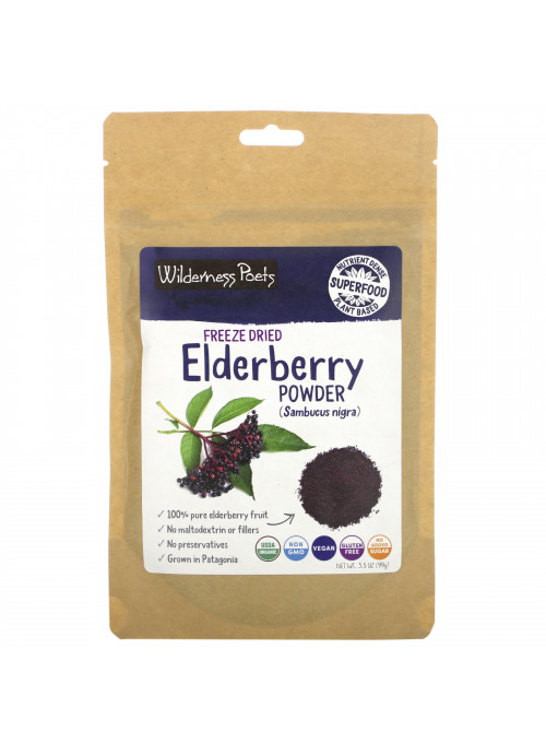 Wilderness Poets, Freeze Dried Elderberry Powder, 3.5 oz (99g)