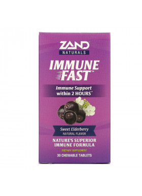 Zand, Immune Fast, Sweet Elderberry, 30 Chewable Tablets