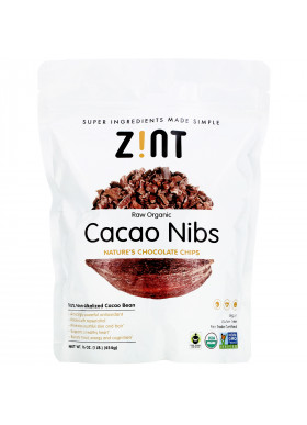 Zint, Raw Organic Cacao Nibs, 16 oz (454 g)