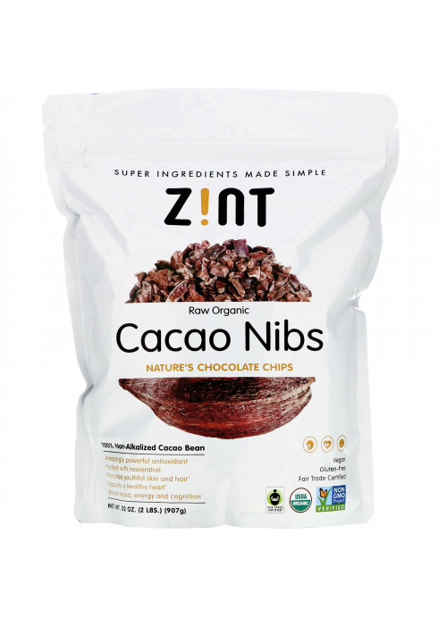 Zint, Raw Organic Cacao Nibs, 32 oz (907 g)