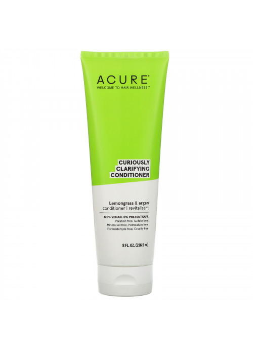 Acure, Curiously Clarifying Conditioner, Lemongrass & Argan, 8 fl oz (236.5 ml)