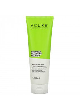 Acure, Curiously Clarifying Shampoo, Lemongrass & Argan, 8 fl oz (236.5 ml)