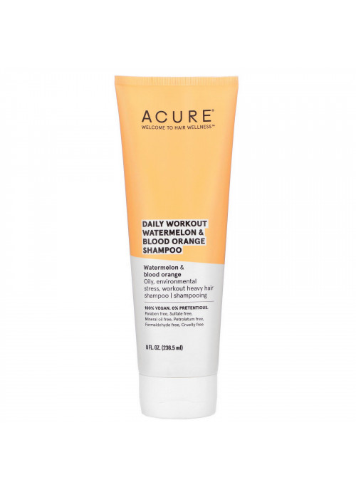 Acure, Daily Workout Watermelon & Blood Orange Shampoo, 8 fl oz (236.5 ml)