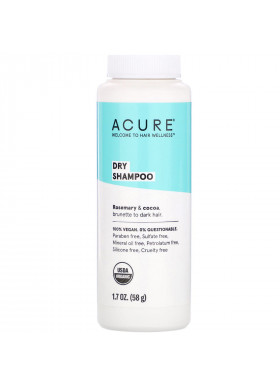 Acure, Dry Shampoo, Brunette to Dark Hair, Rosemary & Cocoa, 1.7 oz (58 g)